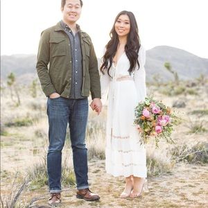 Reformation dress (Imogen dress, color in ivory)